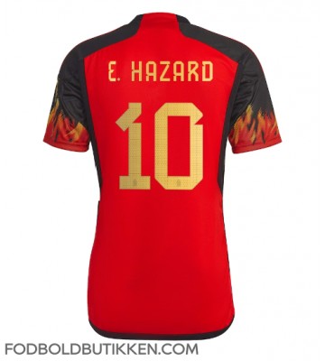 Belgien Eden Hazard #10 Hjemmebanetrøje VM 2022 Kortærmet